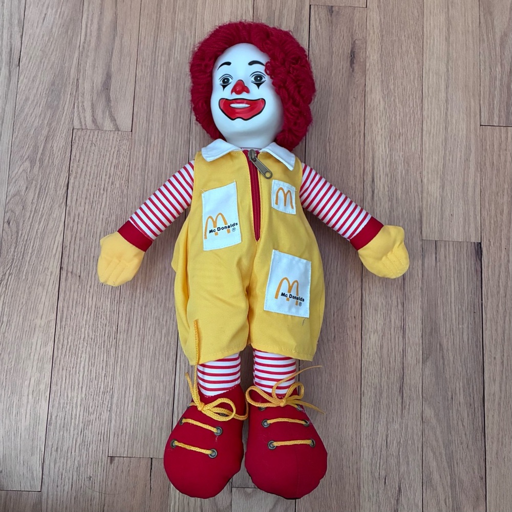 RARE New Vintage Clown RONALD MCDONALD, Doll, 1984, McDonald’s, 17 inch